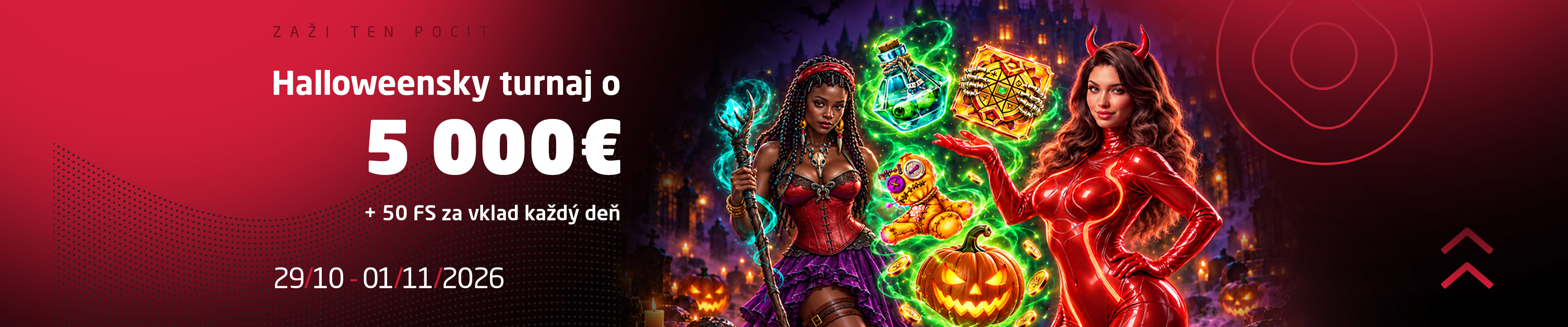 Halloweensky turnaj o 5000 € trvá až do začiatku novembra 